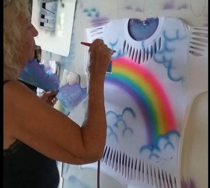 Beth's Airbrush Artistry in Action